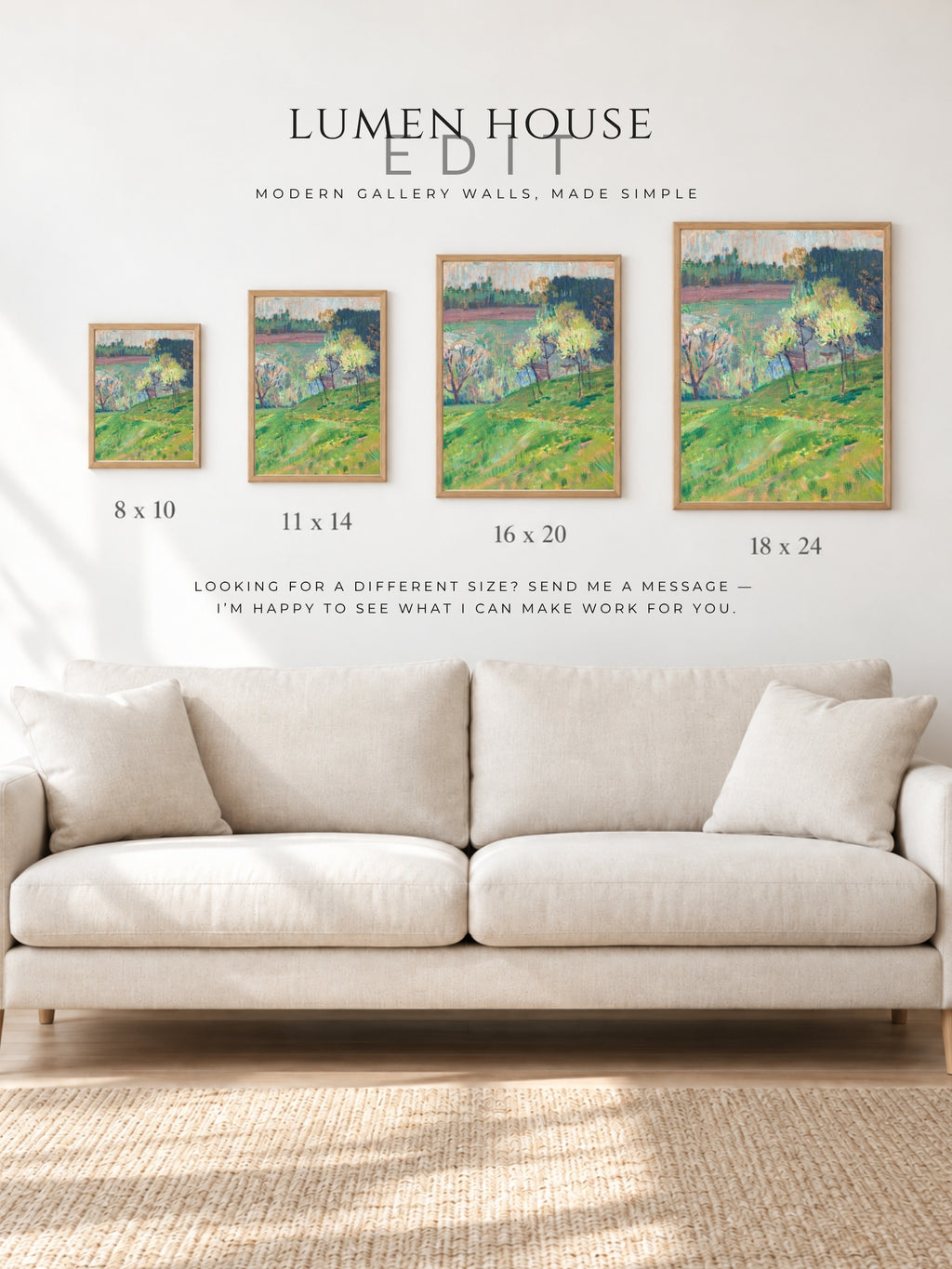 Spring by the Water — Colorful Landscape Art Print