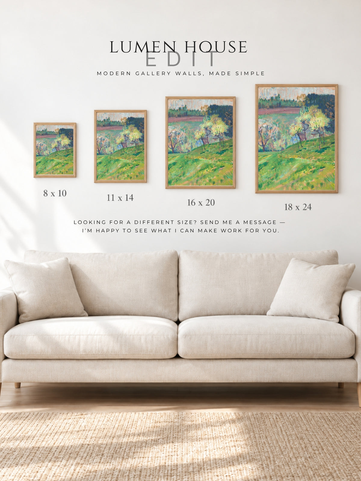 Spring by the Water — Colorful Landscape Art Print