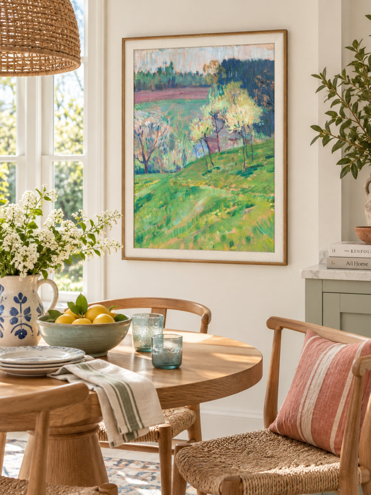Spring by the Water — Colorful Landscape Art Print